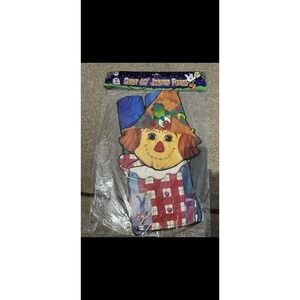 Vintage Jointed Scarecrow Wall Decor 60" Thanksgiving Halloween‎